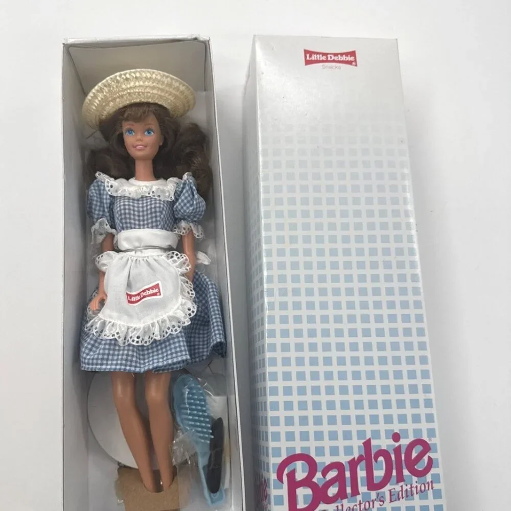 Vintage Mattel Barbie Doll Little Debbie Snack Cakes 1st Edition 1992 NIB NRFB